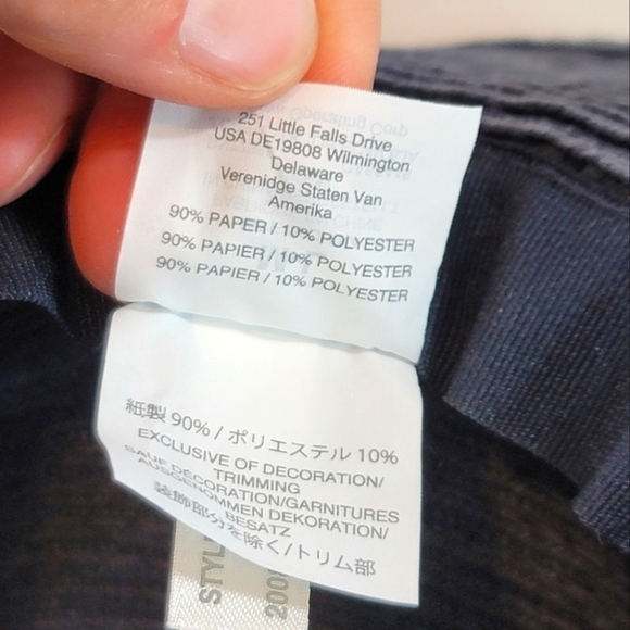 MADEWELL NAVY PAPER SUN HAT, SZ MEDIUM/LARGE - Picture 8 of 10